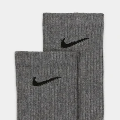 Nike Everyday Plus Cushioned Crew Training Socks (6-Pack) Carbon Heather Grey - SX6897 065 -Sports Fashion SX6897 065 P3