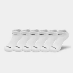Nike Everyday Plus Cushioned No-Show Training Socks (6-Pack) White/Black - SX6898 100