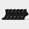 Nike Everyday Plus Cushioned 6-Pack Quarter Training Socks Black/White - SX6899 010