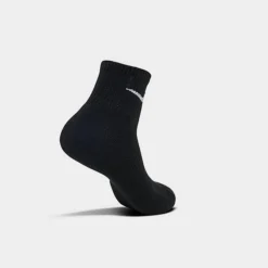 Nike Everyday Plus Cushioned 6-Pack Quarter Training Socks Black/White - SX6899 010 -Sports Fashion SX6899 010 P4