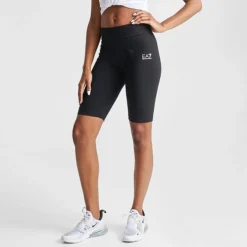 Women's Emporio Armani EA7 Biker Shorts Black - TJ01Z120 001 -Sports Fashion TJ01Z120 001 M3