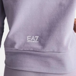 Women's Emporio Armani EA7 Crewneck Sweatshirt Purple - TJQMZ134 982 -Sports Fashion TJQMZ134 982 M6