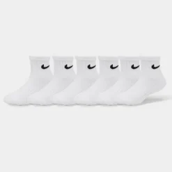 Little Kids' Nike Dri-FIT Ankle Socks (6-Pack) White - UN0018Â 001