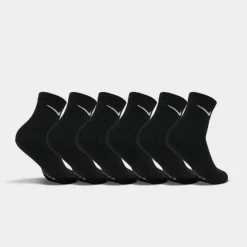 Little Kids' Nike Dri-Fit Crew Socks (6-Pack) Black - UN0019Â 023