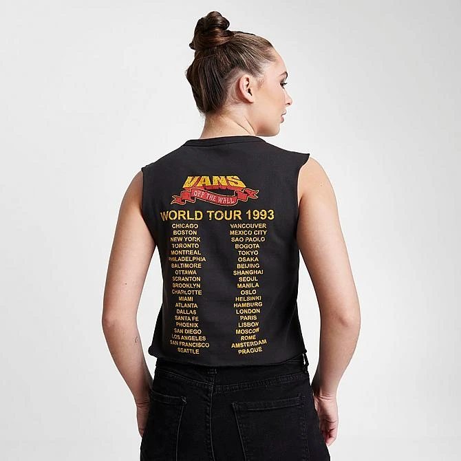 Women's Vans Summer Tour Muscle Tank Black - VN0003KQ BLK 4 Women's Vans Summer Tour Muscle Tank Black - VN0003KQ BLK - Image 4