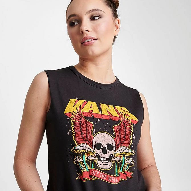 Women's Vans Summer Tour Muscle Tank Black - VN0003KQ BLK 5 Women's Vans Summer Tour Muscle Tank Black - VN0003KQ BLK - Image 5