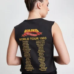 Women's Vans Summer Tour Muscle Tank Black - VN0003KQ BLK 11 Women's Vans Summer Tour Muscle Tank Black - VN0003KQ BLK -Sports Fashion VN0003KQ BLK M6