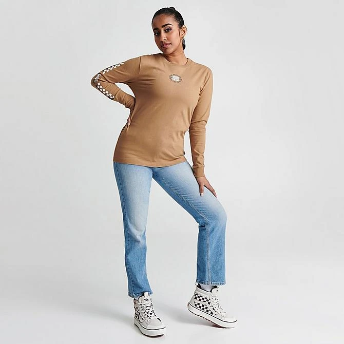 Women's Vans Original OTW Long-Sleeve BFF T-Shirt Tobacco Brown - VN0003KX TBN 2 Women's Vans Original OTW Long-Sleeve BFF T-Shirt Tobacco Brown - VN0003KX TBN - Image 2