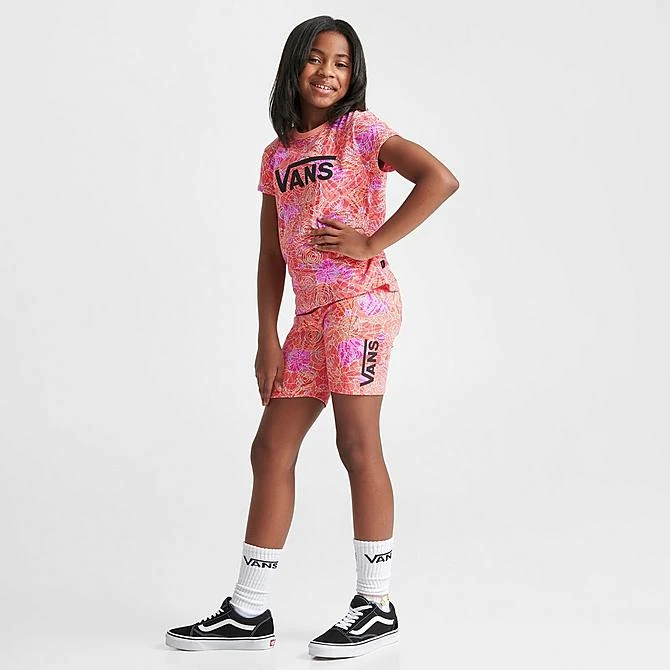 Girls' Vans Rose Camo Print Bike Shorts Cyclamen - VN00073Z 660 2 Girls' Vans Rose Camo Print Bike Shorts Cyclamen - VN00073Z 660 - Image 2