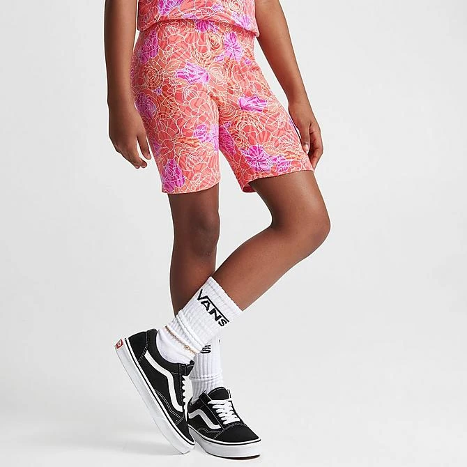 Girls' Vans Rose Camo Print Bike Shorts Cyclamen - VN00073Z 660 3 Girls' Vans Rose Camo Print Bike Shorts Cyclamen - VN00073Z 660 - Image 3