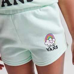 Girls' Toddler And Little Kids' Vans Rainbow Rider Shorts Clearly Aqua - VN000749 420 9 Girls' Toddler And Little Kids' Vans Rainbow Rider Shorts Clearly Aqua - VN000749 420 -Sports Fashion VN000749 420 M5