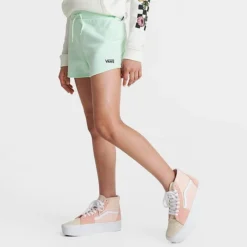 Girls' Vans Cozy Time Shorts Clearly Aqua - VN00076W 420