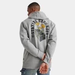 Vans Staying Grounded Graphic Pullover Hoodie Grey Heather - VN0007W7 021