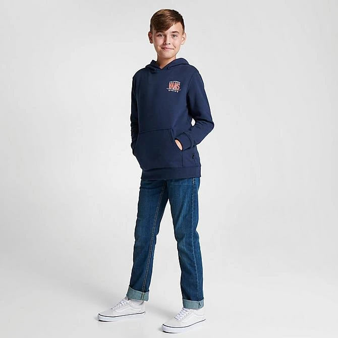 Big Kids' Vans Boardview Back Hit Pullover Hoodie University Blue - VN00087U 401 2 Big Kids' Vans Boardview Back Hit Pullover Hoodie University Blue - VN00087U 401 - Image 2