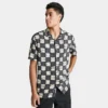 Men's Vans Moore Buttondown Shirt Asphalt/Antique White - VN0008JG 030
