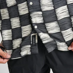 Men's Vans Moore Buttondown Shirt Asphalt/Antique White - VN0008JG 030 -Sports Fashion VN0008JG 030 M6