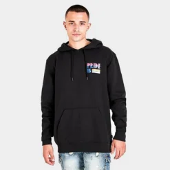 Men's Vans Pride Graphic Pullover Hoodie Black - VN0A7SFH 001