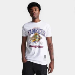 Men's Mitchell & Ness New York Yankees MLB World Series Champs T-Shirt White - YYWHIT96 100