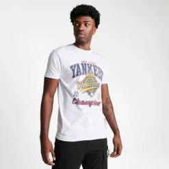 Men's Mitchell & Ness New York Yankees MLB World Series Champs T-Shirt White - YYWHIT96 100 -Sports Fashion YYWHIT96 100 M3
